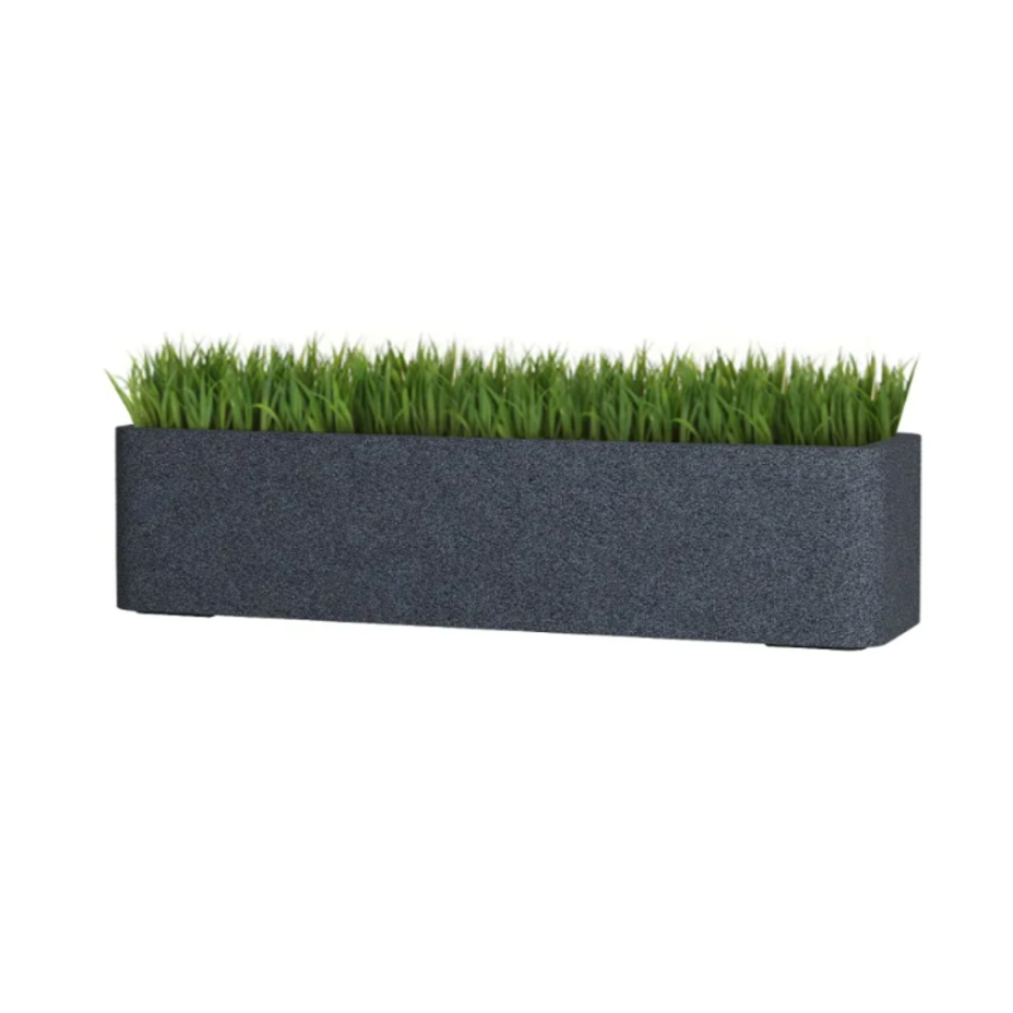 Кашпо CONCRETIKA БАЛКОНЕРА 80x22x18 (БАЗАЛЬТ)