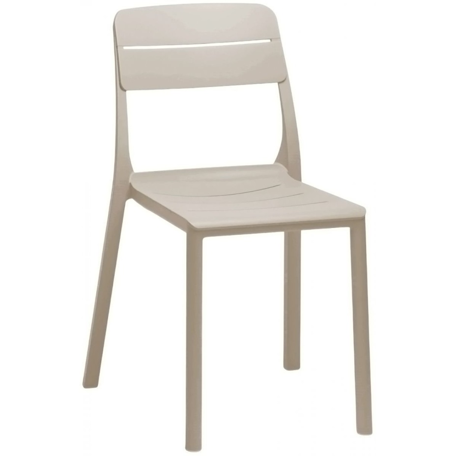 CASSIA BISTROT, стул обеденный пластиковый (corda/бежевый)