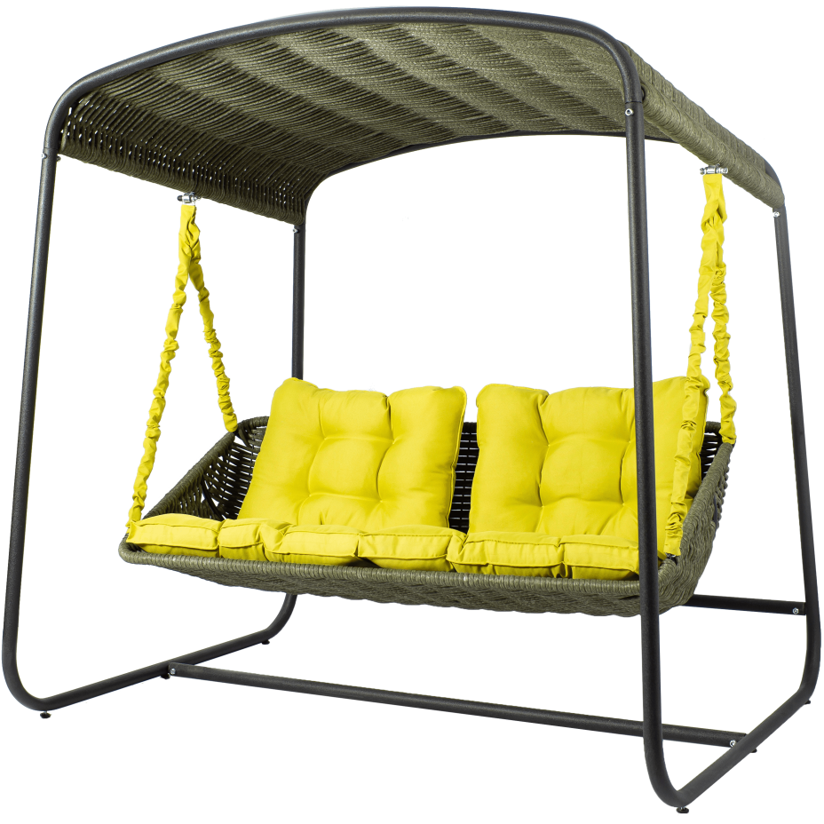 Диван подвесной со стойкой DeckWOOD Sky bed lite (темно-зеленый)