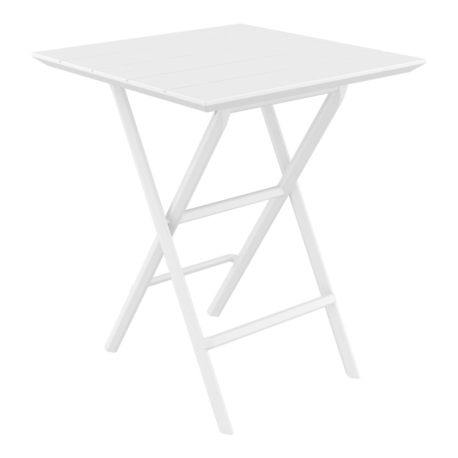 Helen Folding Table 60, стол складной квадратный (белый)