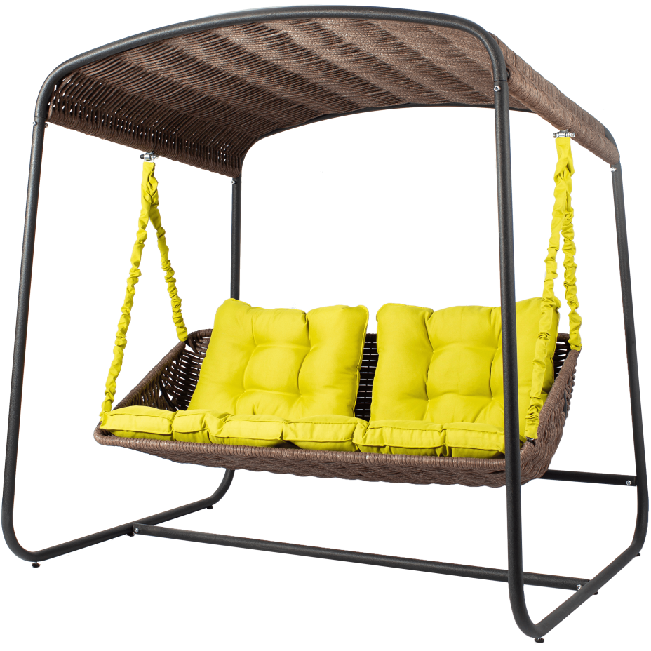 Диван подвесной со стойкой DeckWOOD Sky bed lite (коричневый)