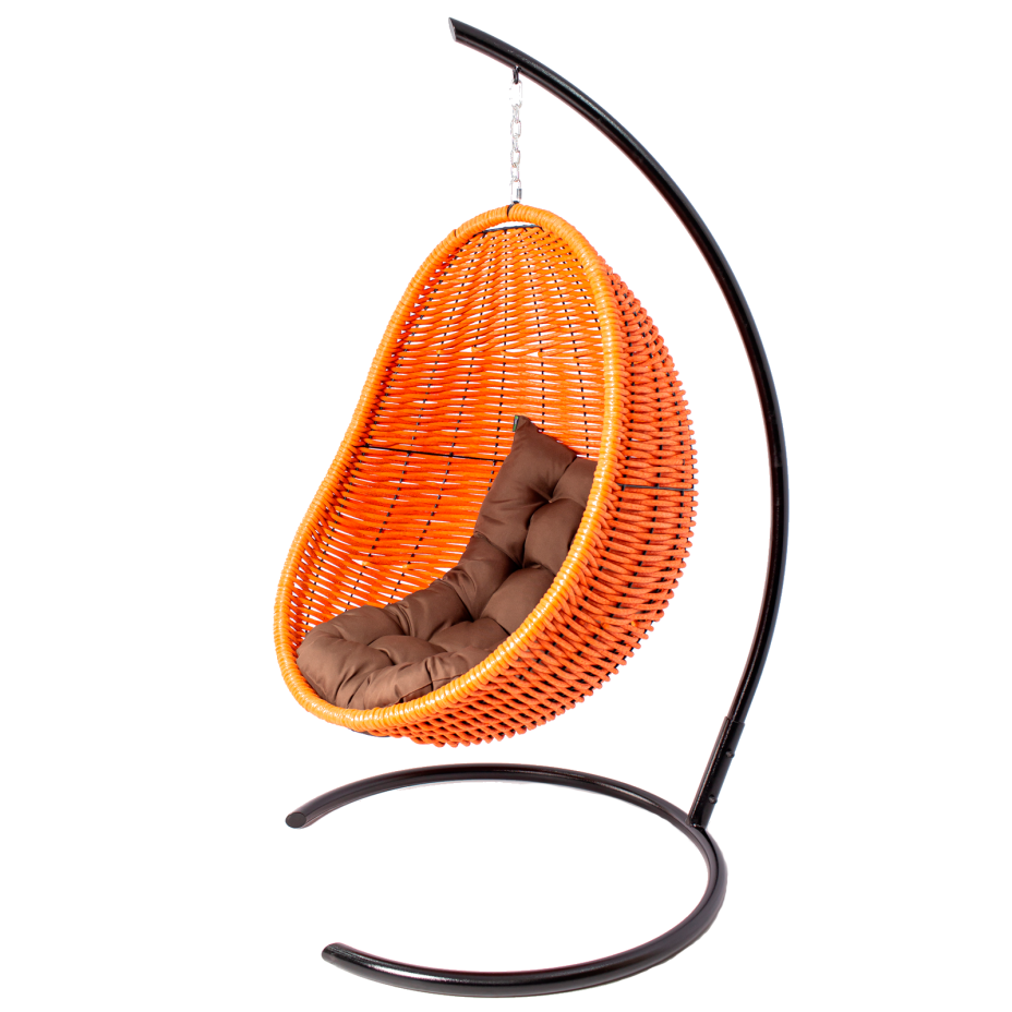 Кокон подвесной плетеный DeckWOOD (оранжевый)