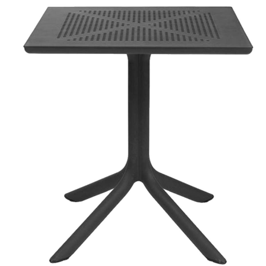CLIP 70, стол пластиковый обеденный (antracite/антрацит)