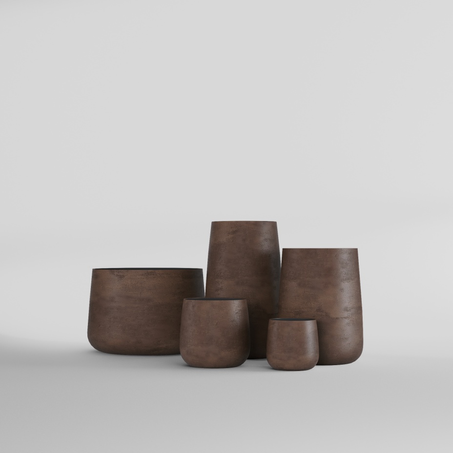 Кашпо CONE (38x41, COFFEE)