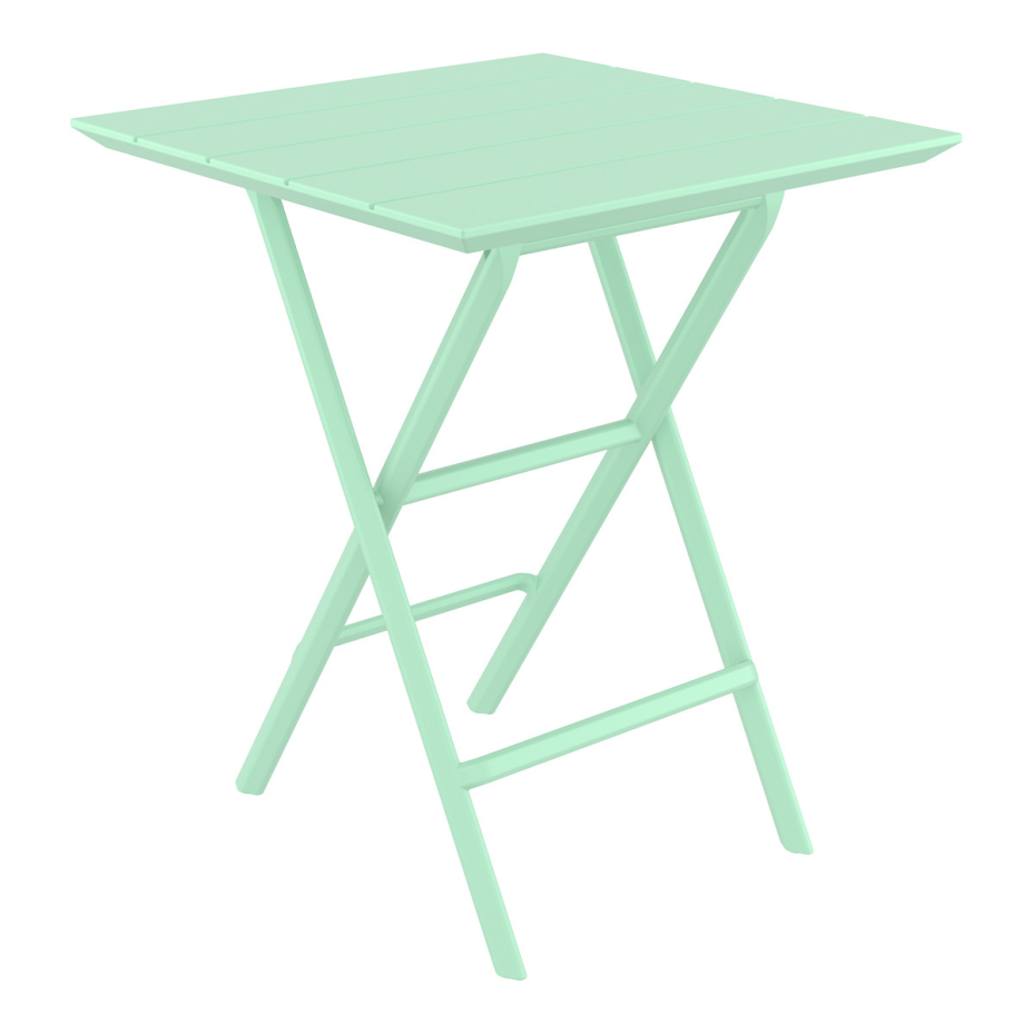 Helen Folding Table 60, стол складной квадратный (опаловый оливковый)