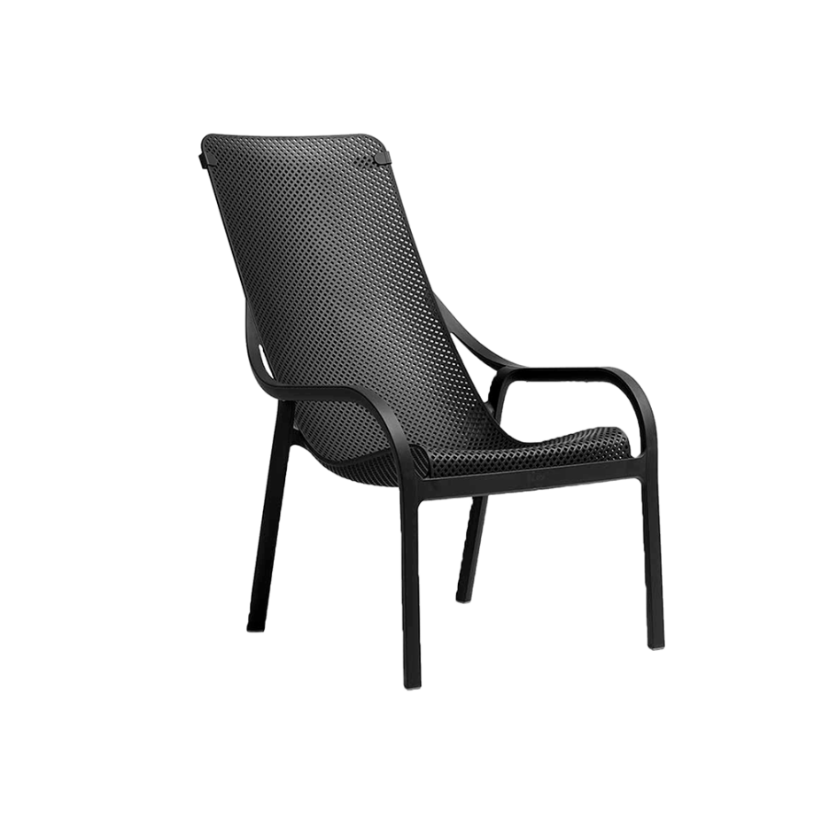 NET LOUNGE, лаунж-кресло пластиковое (antracite/антрацит)