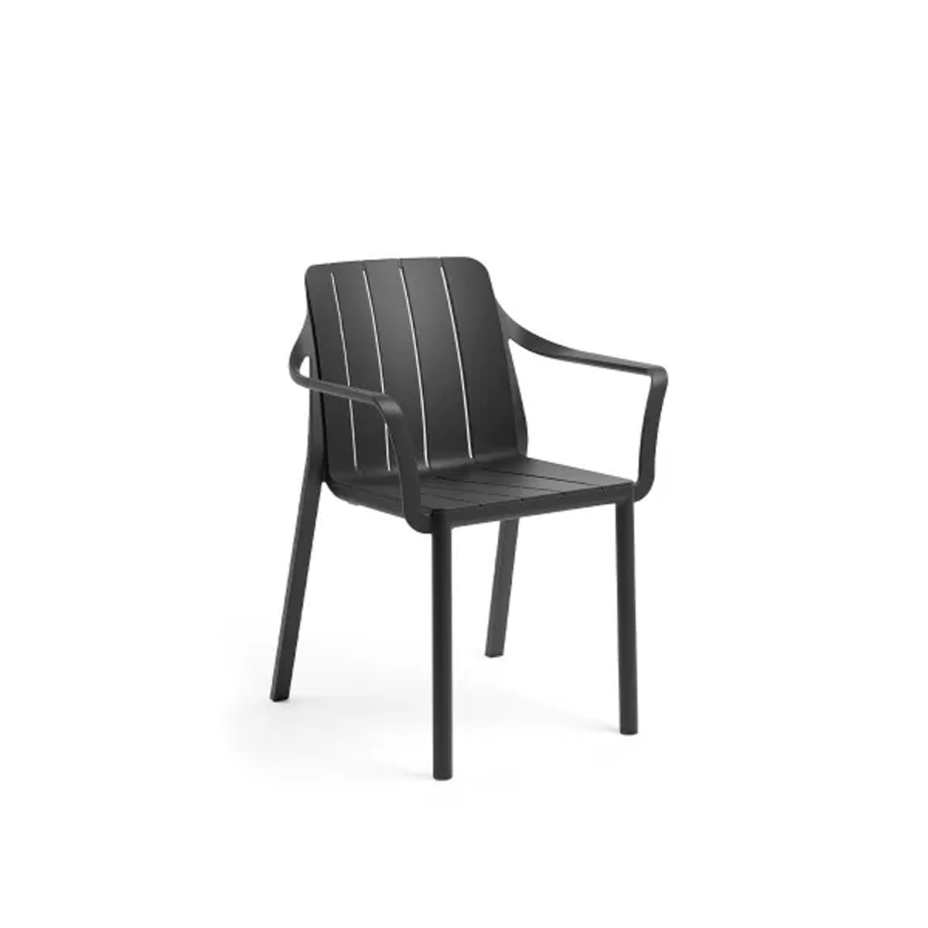Tiberina Armchair, стул с подлокотником (antracite/антрацит)