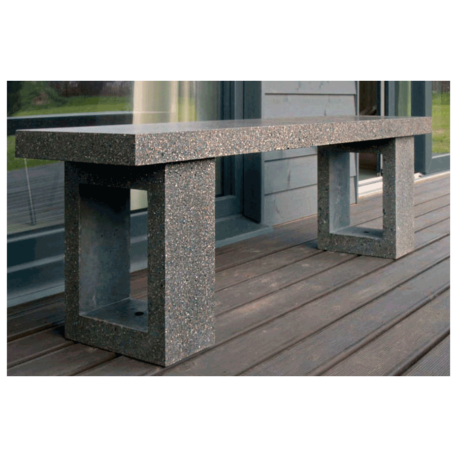 Скамья бетонная прямоугольная (SKM150)