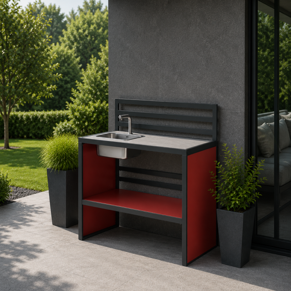 Кухня EMOLUMENTUM KITCHEN.MODEL 01 (красный)