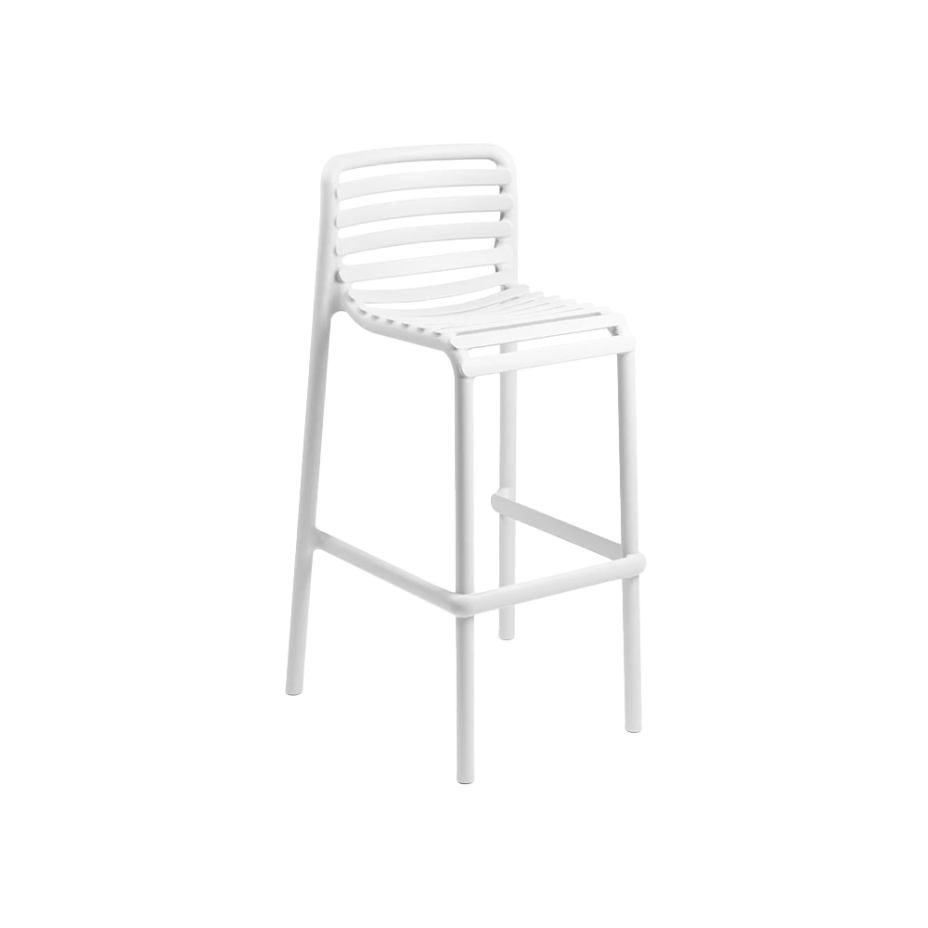DOGA STOOL, стул барный пластиковый (bianco/белый)