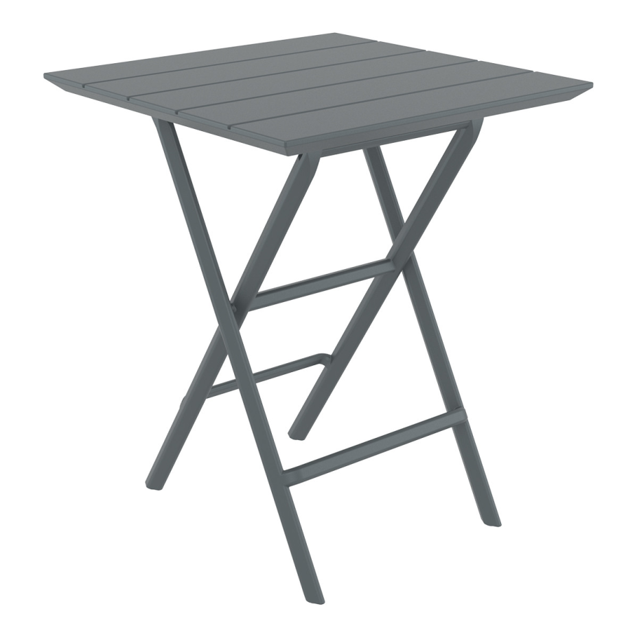 Helen Folding Table 60, стол складной квадратный (темно-серый)