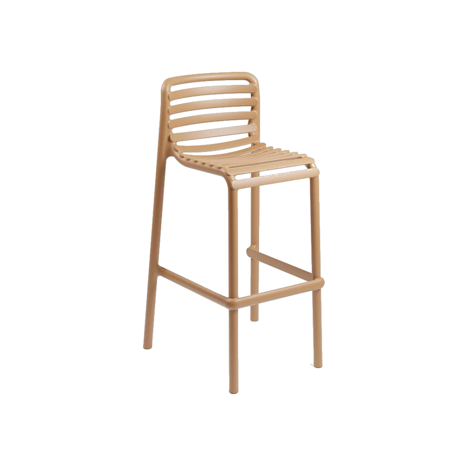 DOGA STOOL, стул барный пластиковый (cappuccino/капучино)