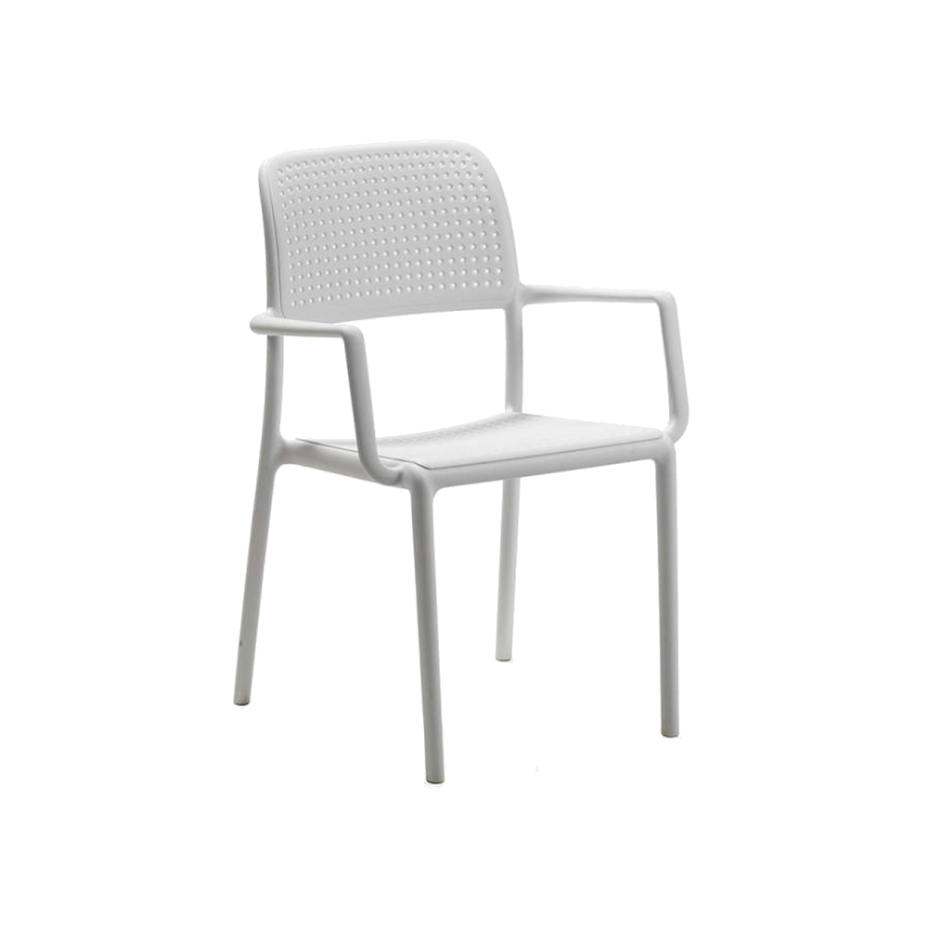 BORA, кресло пластиковое (bianco/белый)