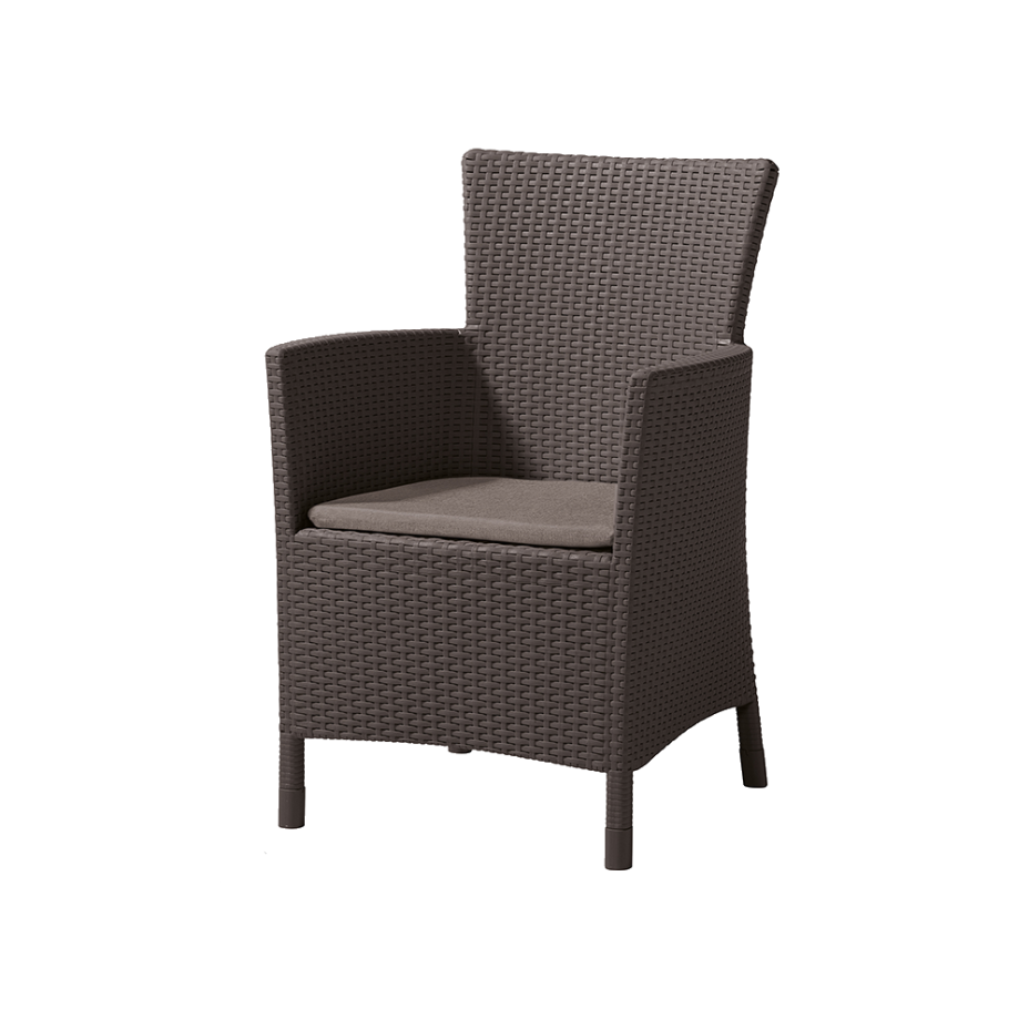IOWA, кресло пластиковое (коричневый)