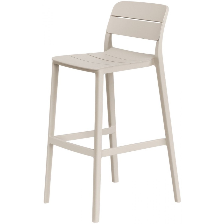 CASSIA STOOL, стул барный пластиковый (corda/бежевый)