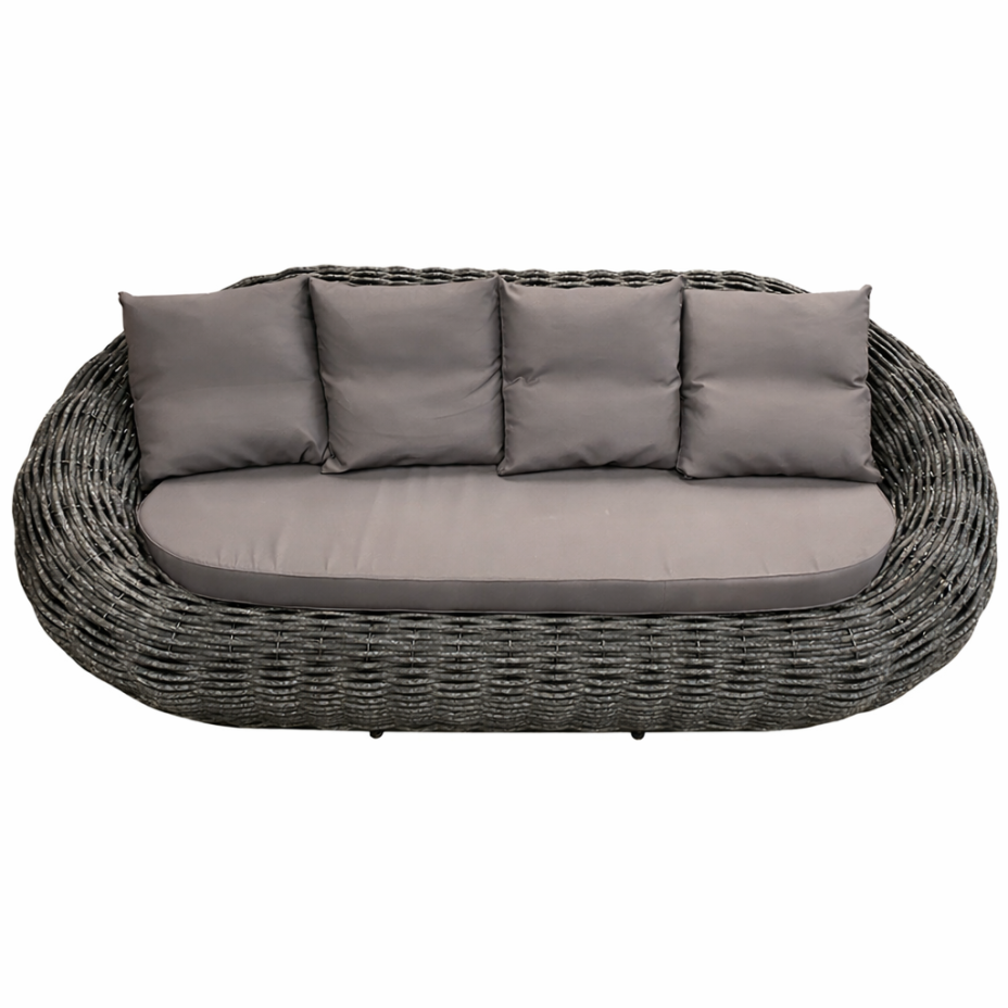 Диван плетеный DeckWOOD Гнездо (белый)