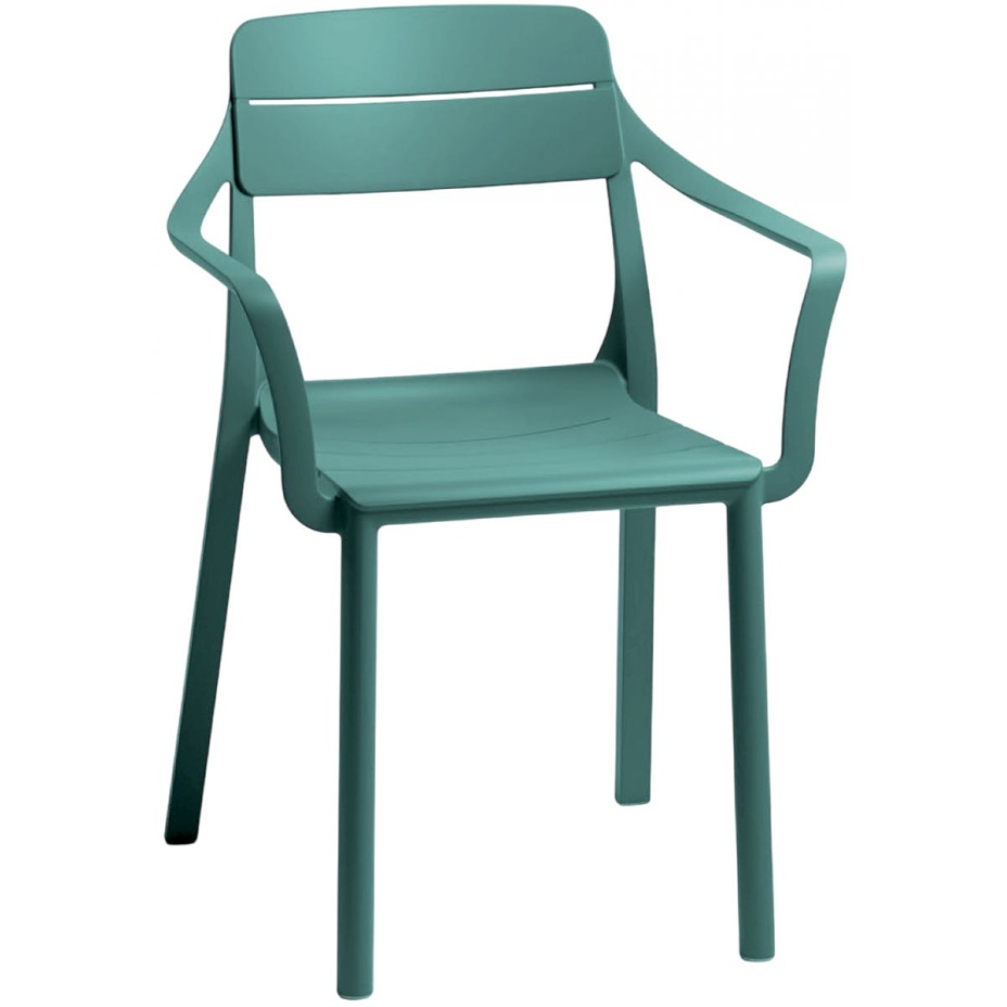 CASSIA ARMCHAIR, кресло пластиковое с подлокотниками (maya/майя)