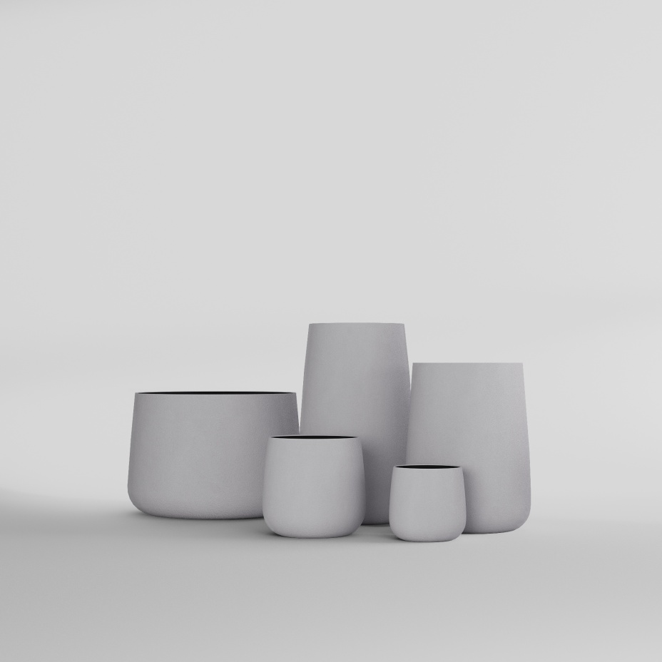 Кашпо CONE (38x41, SHALE)