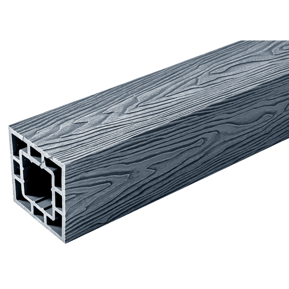 Столб DeckWOOD Premium NEW 100х100х3000мм (серый)