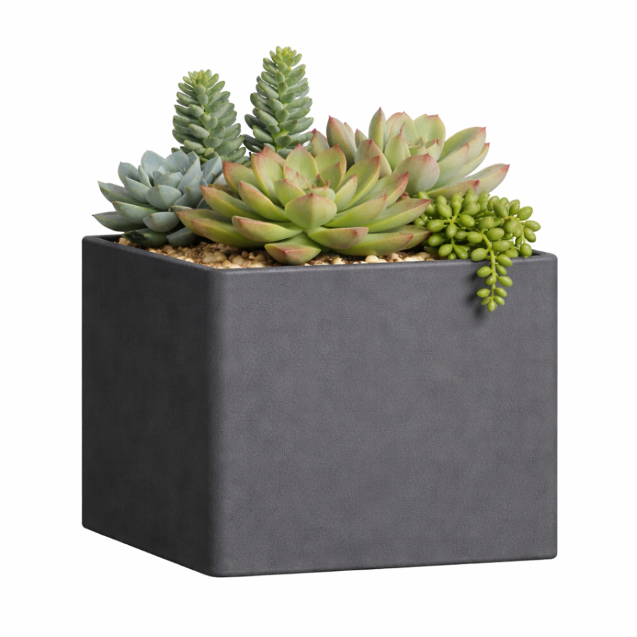 Кашпо CONCRETIKA КВАДРО 30x30x30 (МАРЕНГО)