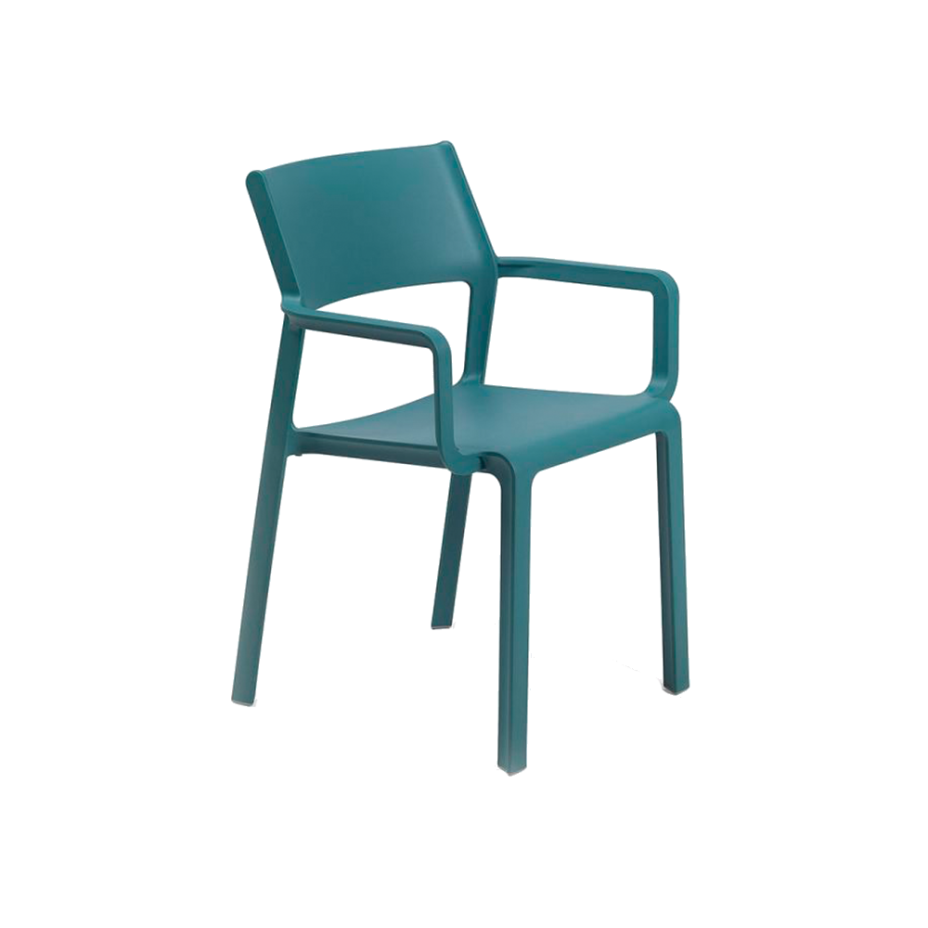 TRILL ARMCHAIR, кресло пластиковое (ottanio/бирюзовый)