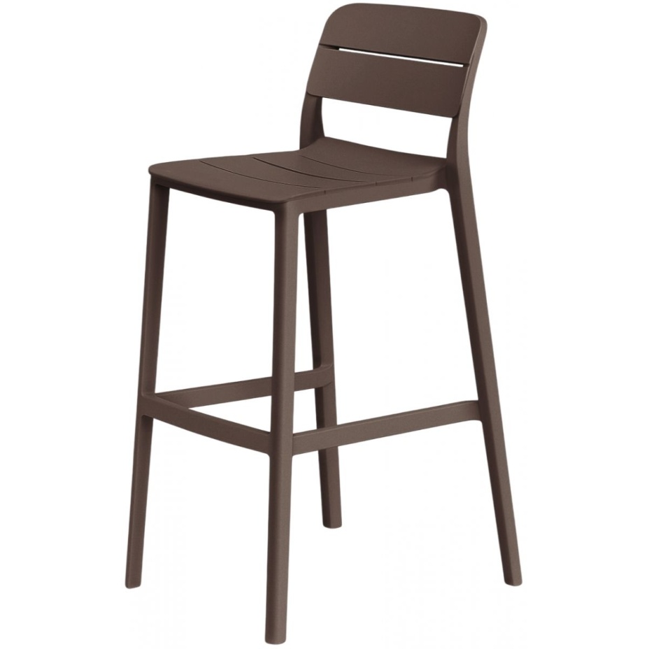 CASSIA STOOL, стул барный пластиковый (tabacco/табак)