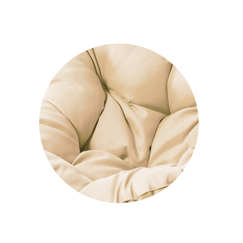Подушка для дивана 1 матрас + 4 подушки  DeckWOOD (светло-бежевая/cream)