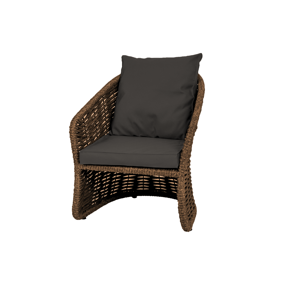 Кресло плетенное DeckWOOD Nova v1 (коричневый)