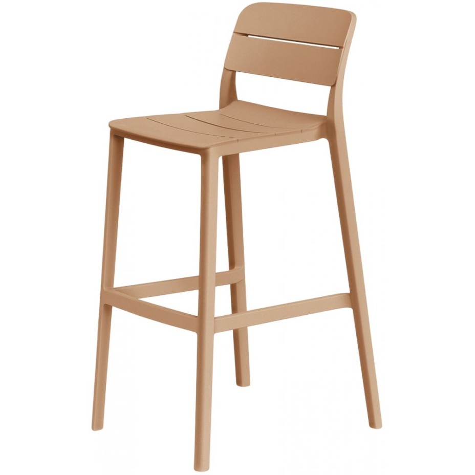 CASSIA STOOL, стул барный пластиковый (cappuccino/капучино)