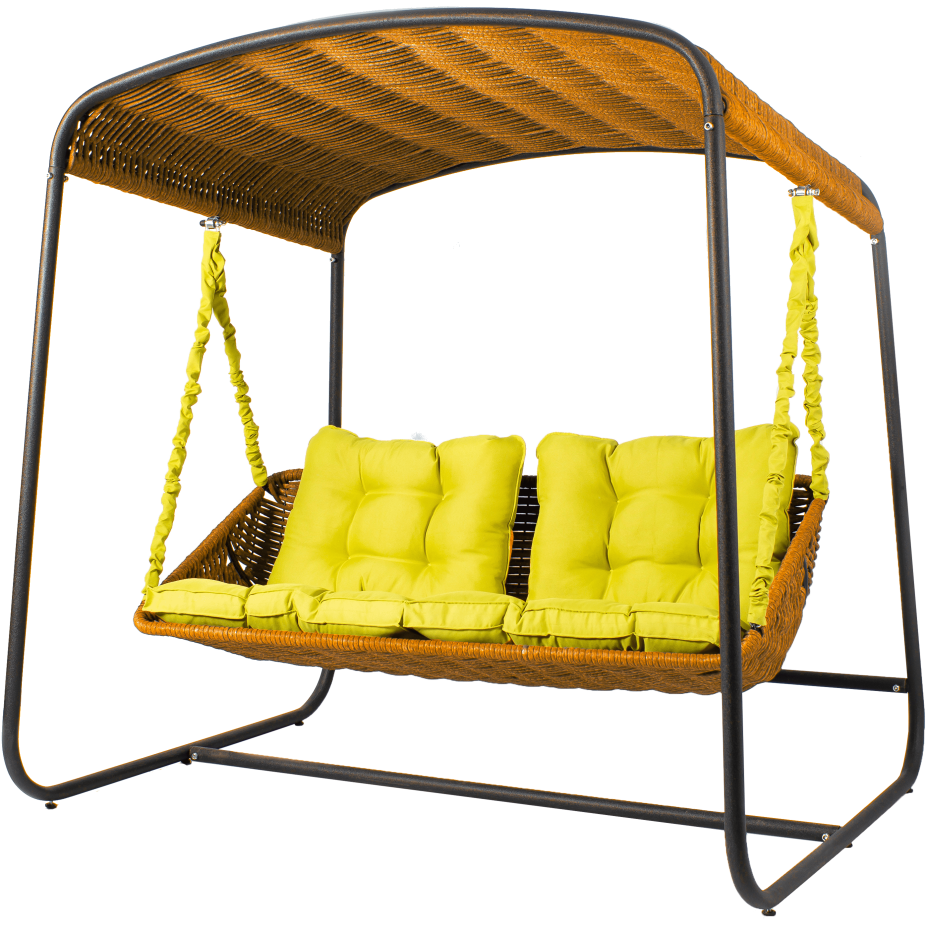 Диван подвесной со стойкой DeckWOOD Sky bed lite (оранжевый)