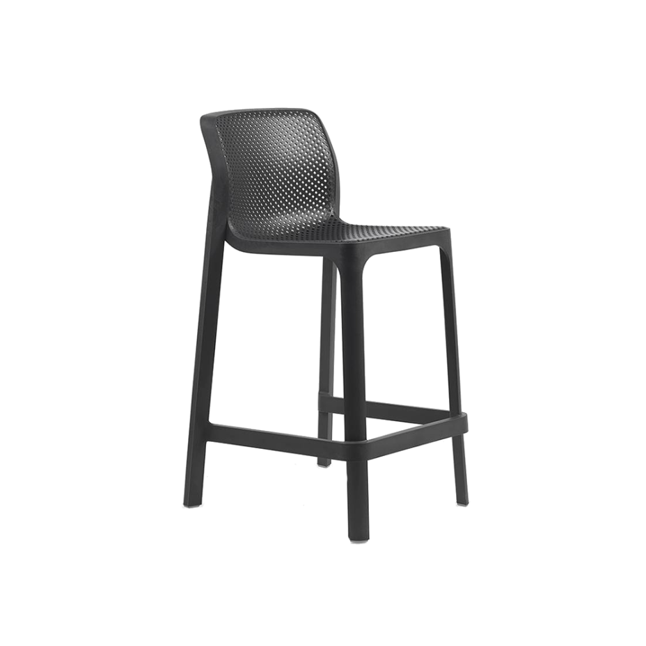 NET STOOL MINI, стул полубарный (antracite/антрацит)