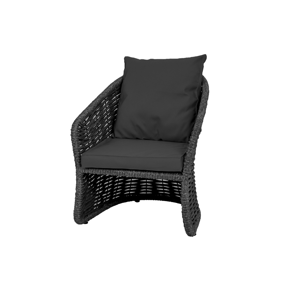 Кресло плетенное DeckWOOD Nova v1 (черный)