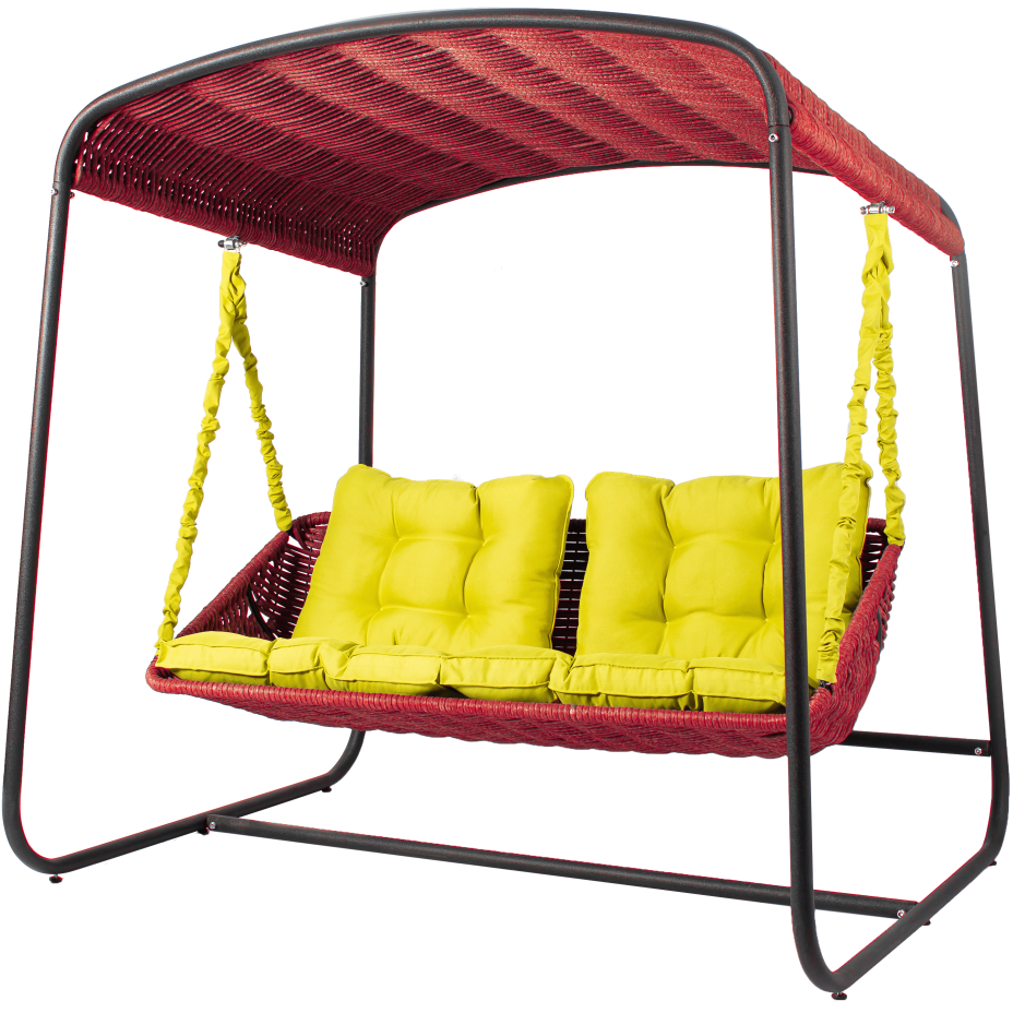 Диван подвесной со стойкой DeckWOOD Sky bed lite (красный)