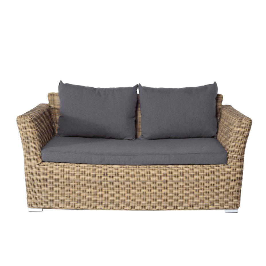 КАПУЧИНО, плетеный диван двухместный (соломенный)