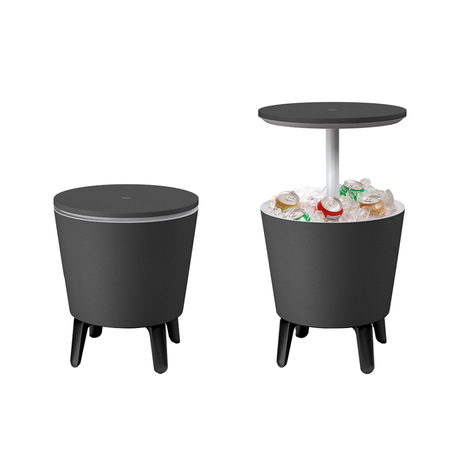 COOL BAR, столик пластиковый (серый-белый)