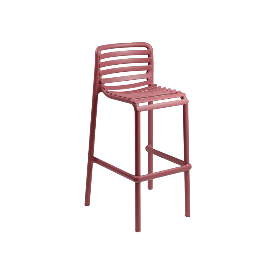 DOGA STOOL, стул барный пластиковый (marsala/марсала)