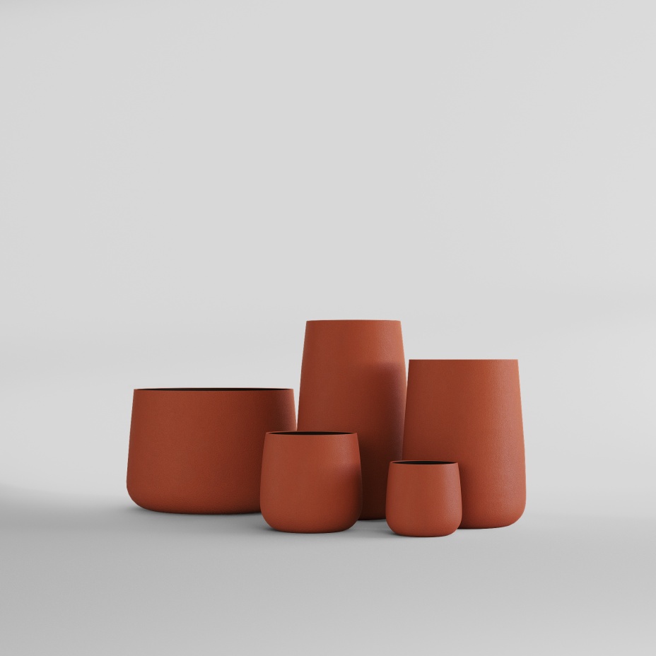 Кашпо CONE (38x41, TERRACOTTA)