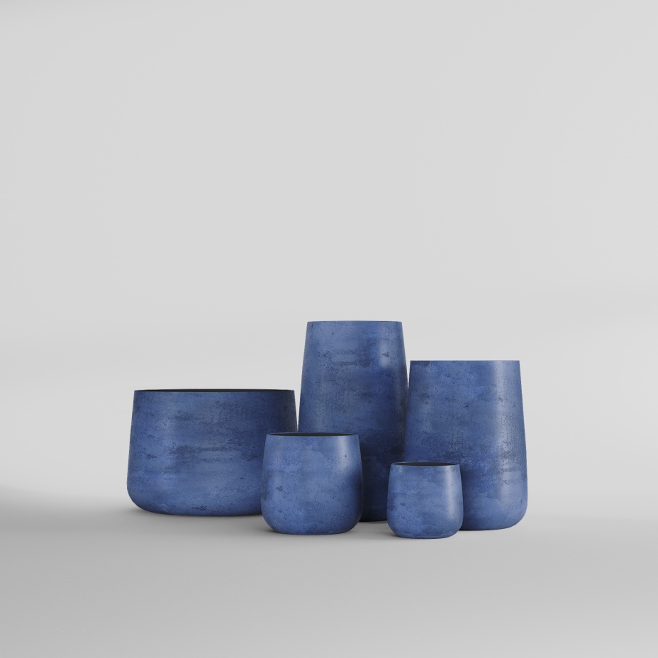 Кашпо CONE (38x41, BLUEBERRY)