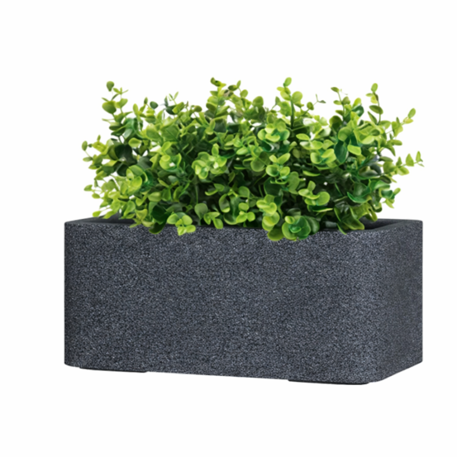 Кашпо CONCRETIKA БАЛКОНЕРА 40x22x18 (БАЗАЛЬТ)