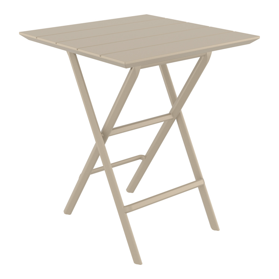 Helen Folding Table 60, стол складной квадратный (бежевый)