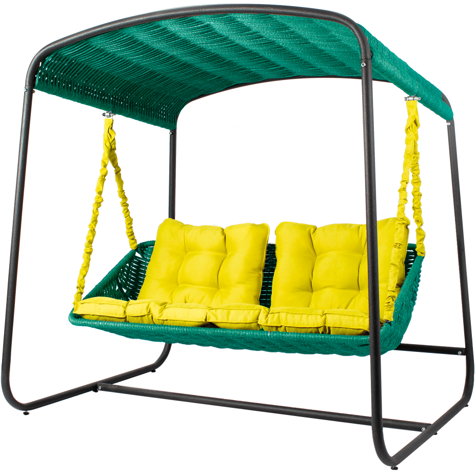 Диван подвесной со стойкой DeckWOOD Sky bed lite (бирюза)