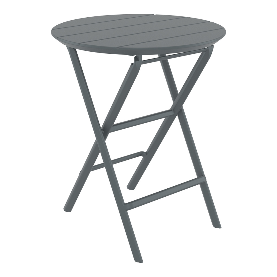 Helen Folding Table Ø60, стол складной круглый (темно-серый)