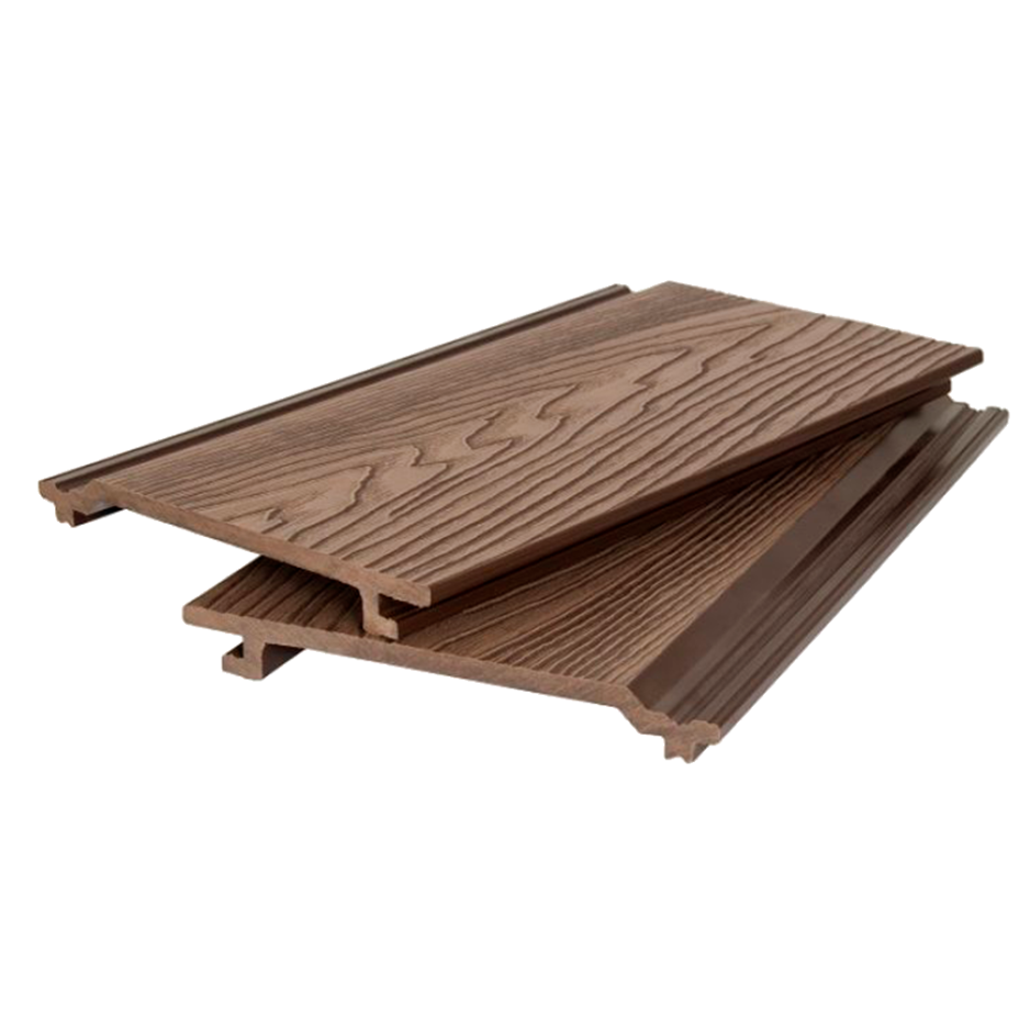 Фасадная панель DeckWOOD 3D 157х20х3000мм (коричневый)