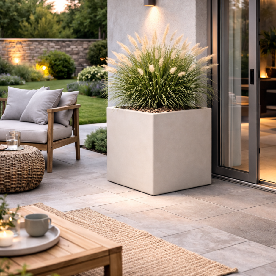 Кашпо CONCRETIKA КВАДРО 50x50x50 (ДЮНА)