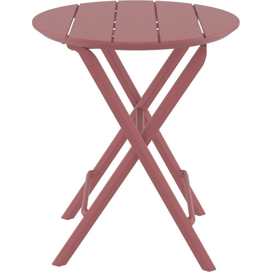 Helen Folding Table Ø60, стол складной круглый (marsala/марсала)