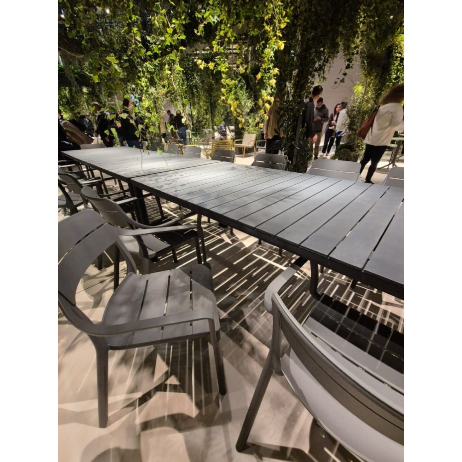 CASSIA ARMCHAIR, кресло пластиковое с подлокотниками (antracite/антрацит)