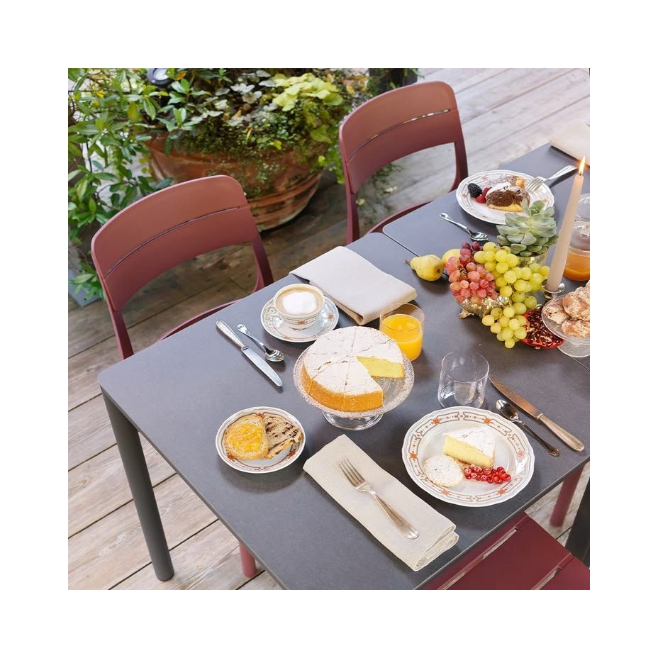 CASSIA BISTROT, стул обеденный пластиковый (borgogna/бургунди)