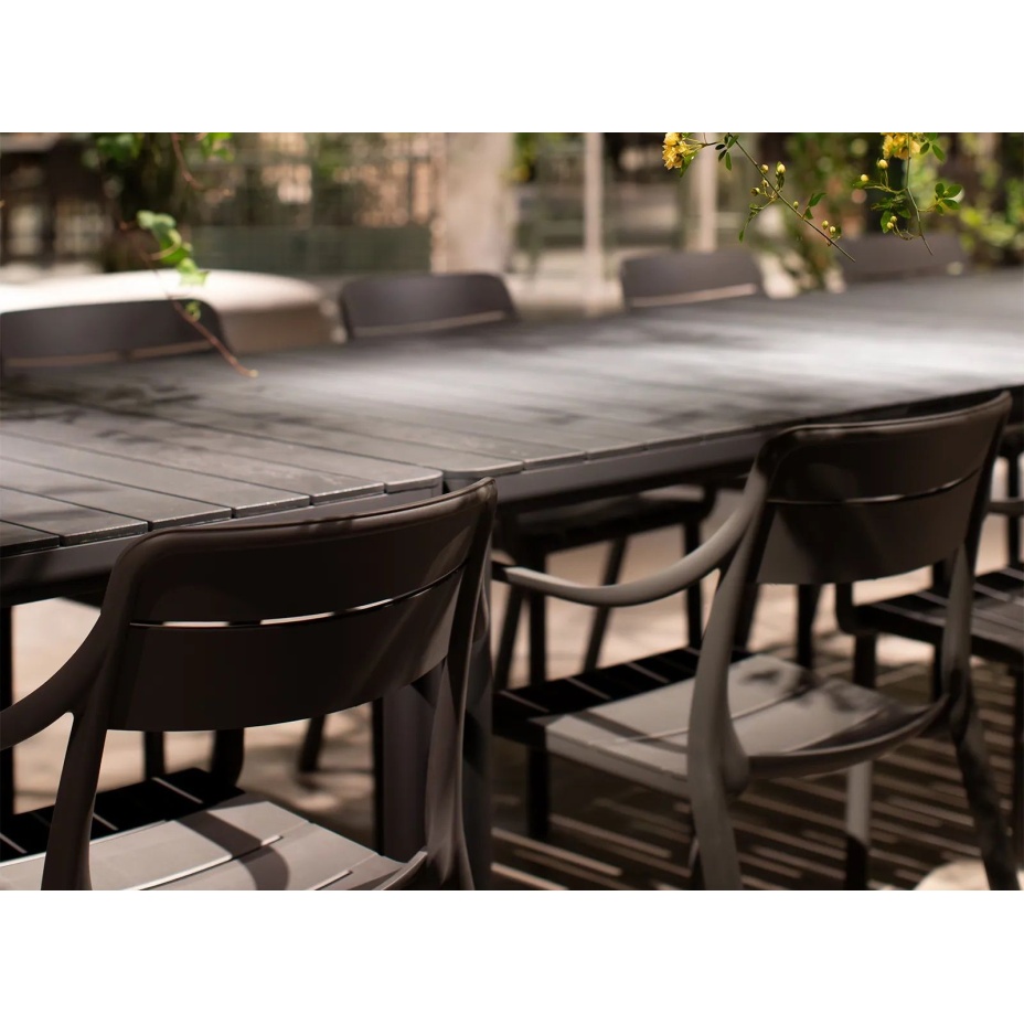 CASSIA ARMCHAIR, кресло пластиковое с подлокотниками (antracite/антрацит)