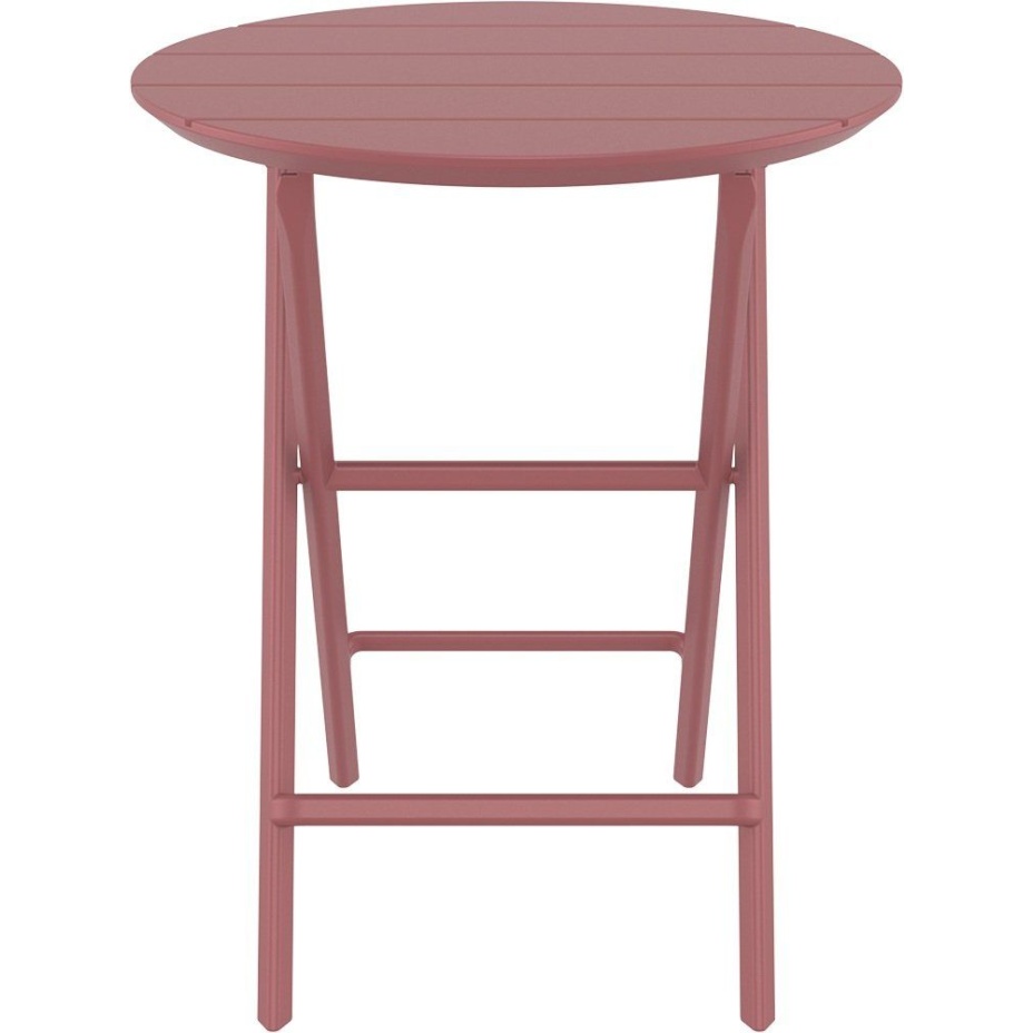 Helen Folding Table Ø60, стол складной круглый (marsala/марсала)