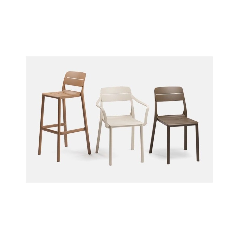 CASSIA STOOL, стул барный пластиковый (cappuccino/капучино)